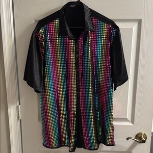 Multicolor Sequin Men's Shirt